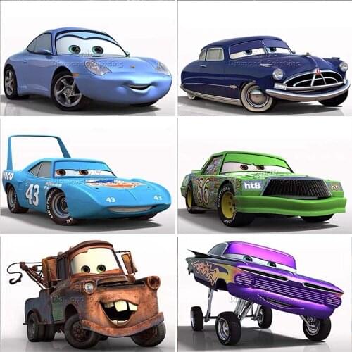 Diamond Painting Cartoon 5D DIY Car Family Racing Disney Full Square Round Embroidery Cross Stitch Mosaic Home Decoration
