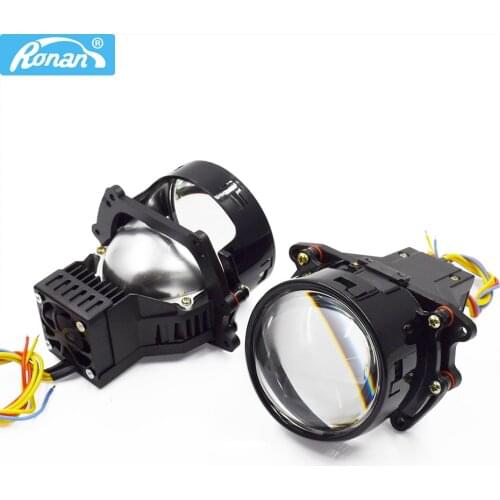 Ronan 2pcs 3.0 inch 45W 2000LM Bi led lenses car accessories For car hella 3r headlight upgrade both high low beam retrofit