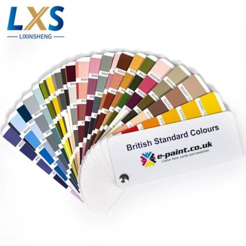 British Standard Scalloped Color Guide BS 381C BS 4800 Standard Paint Color Card