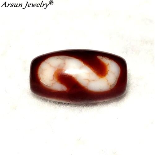 Old Red Agate Beads,Dragon pattern Money Hook DZI Beads,11*20mm,Red DZI Beads,High-end Amulet Jewelry DIY Free Shipping
