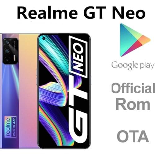 DHL Fast Delivery Realme GT Neo 5G Smart Phone 50W Super Charger 64.0MP 6.43" 120HZ Dimensity 1200 12GB RAM 256GB ROM Android 11