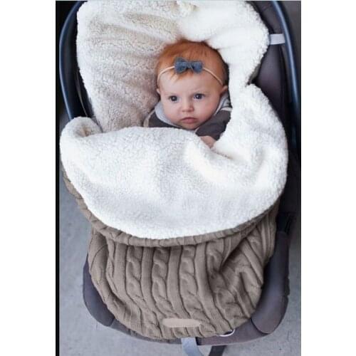 Geckatte New Knitted Wool Blanket Baby Blankets Newborn Baby Born Swaddle Blankets Bedding Baby Wrap Stuff Baby Bath Funny