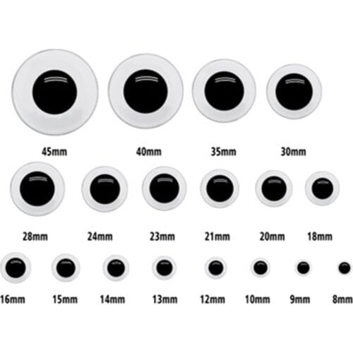 20pcs Black Plastic Crafts Safety Eyes for Teddy Bear Soft Toy Animal Doll Amigurumi DIY Accessories For Toy Gift