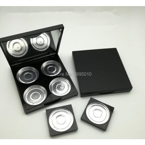 Cosmetic Packing+Palette Empty 4 Square Grids Eyeshadow Lipstick Powder Box Case F799