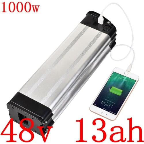 48V 13AH Electric Bicycle Battery 48V 10AH 12.5AH 13AH 15AH lithium ion Battery fit 48V 500W 750W 1000W Ebike motor+2A Charger