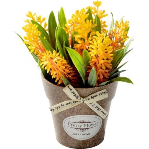 Mini Potted Bonsai Green Plant Artificial Plant Decorative Flower Home Decoration Fake Flower with Vase