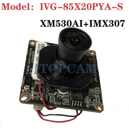 1080P Ip Camera Module IVG-85X20PYA-S Sony Imx307 Xm530Ai H.265 1/2.8 Inch Onvif Icsee Cms 1920*1080 25Fps Security Protection