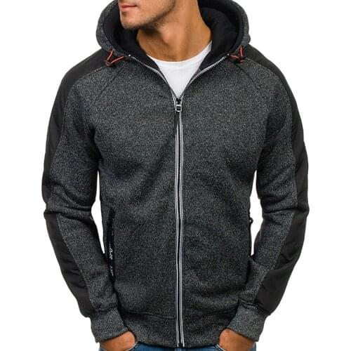 Men Zipper Cardigan Black Gray Coats Autumn Spring Hoodie Sweatshirts Pull Homme Hiver Sueter Hombre Hoodies Hooded Cardigans