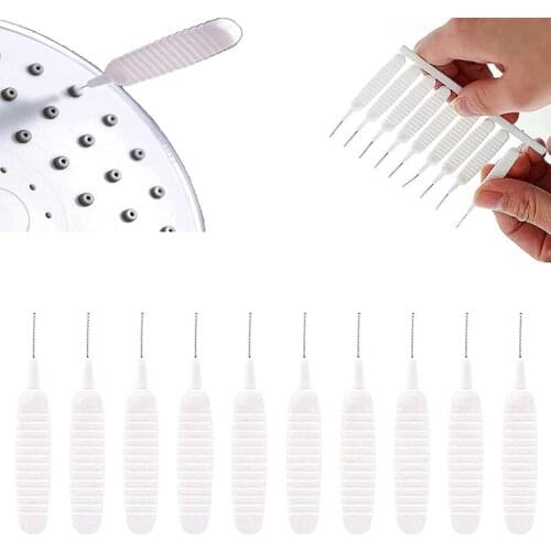 10Pcs Bathroom Shower Head Water Outlet Small Nozzle Brush Kettle Spout Anti-clogging Faucet Gap Brush For Kitchen Toilet Phone
