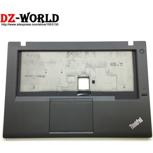 New Original for ThinkPad T440 Keyboard Bezel Palmrest Cover 04X5467 UMA with Touchpad Fingerprint Reader and Connecting Cables