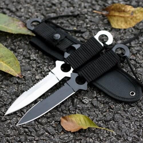 For Outdoor Camping Hunting Knife Stainless Steel Tactical Knives Camping Survival Knife Tool Sheath Diving Survival Knife