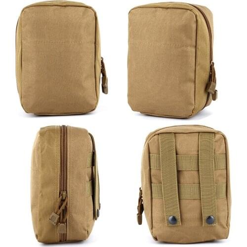 Outdoor Military Tactical Waist Bag Multifunctional EDC Molle Tool Zipper Waist Pack Accessory Durable Belt Pouch First Aid Kit