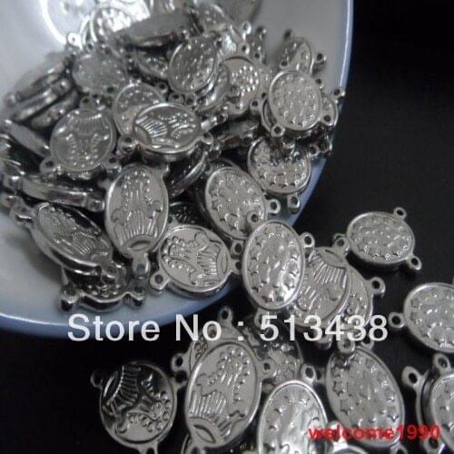 10pcs 16*19mm JESUS Oval Charms pendant stainless steel Jewelry Finding accessories for DIY Rosary Necklace Bracelet in bulk