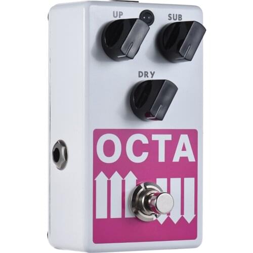 Ammoon OCTA Guitar Effect Pedal Precise Polyphonic Octave Generator Guitar Pedal Supports SUB/ UP Octave & Dry Signal
