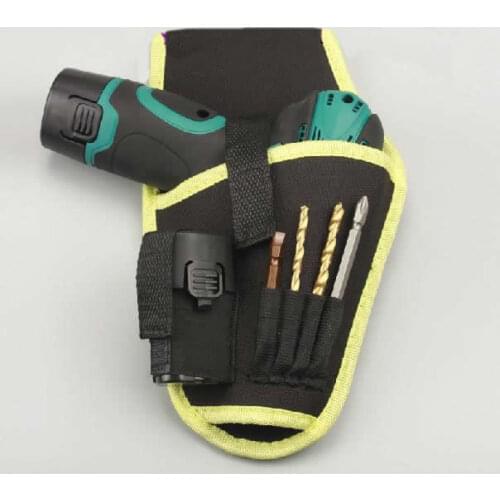 Portable drill Holder Holst Pouch Cordless Tool For 12v Drill Waist Tool Bag
