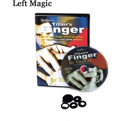 " Paul Harris Presents TitanS Finger (Twist) (DVD + Gimmick) Close-Up Magic Tricks Street Stage Magic Props Illusion Accessorie