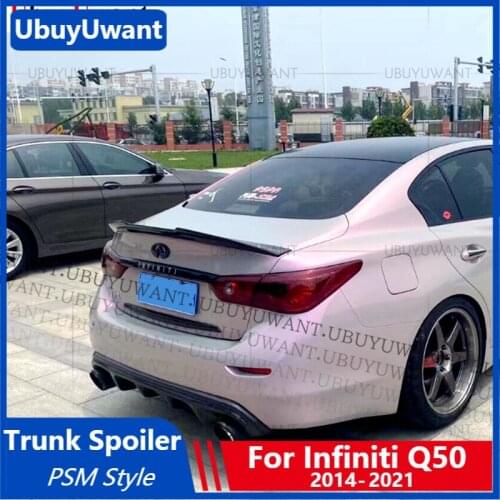 PSM Style for Infiniti Q50 Spoiler 2014 - 2020 High Quality ABS Matearial Rear Wing Sport Accessories Car Tail Wing Decoration