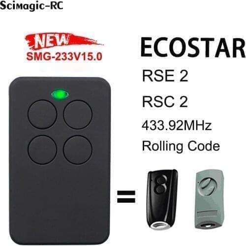 Hormann Ecostar RSC2 RSE2 433Mhz Garage Gate Door Remote Control Rolling Code Compatible Ecostar 433.92 MHz