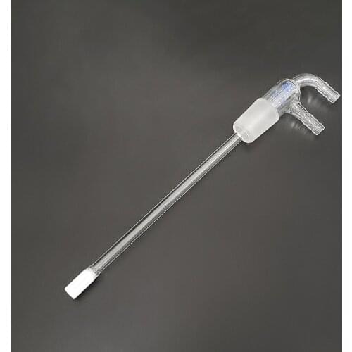 Gas input connector,Joint 24/29,Gas dispersion tube,Fritted,Small nozzle 10mm,Lower tube length 175mm,Air guide tube