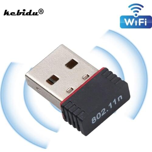 Kebidu 150Mbps Mini Network card USB Wireless wifi Adapter Wi fi Network LAN Card 802.11b/g/n RTL8188FTV Adaptor for PC Desktop