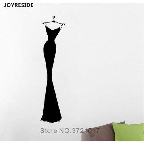 JOYRESIDE Shopping Gift Love Wall Dress Sticker Fashion Decor Quotes Decals Vinyl Room Bedroom Living room Design Mural A1288