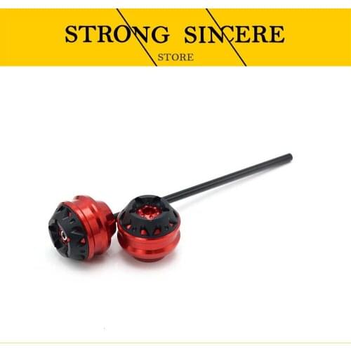 Blue Motorcycle CNC Aluminum Front & Rear Axle Fork Crash Sliders Wheel For Yamaha MT09 MT 09 2014 2015 2016