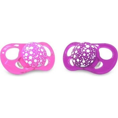TWISTSHAKE - CHUPETES SILICONA ROSA/MORADO 0-6 MESES (2 UND)