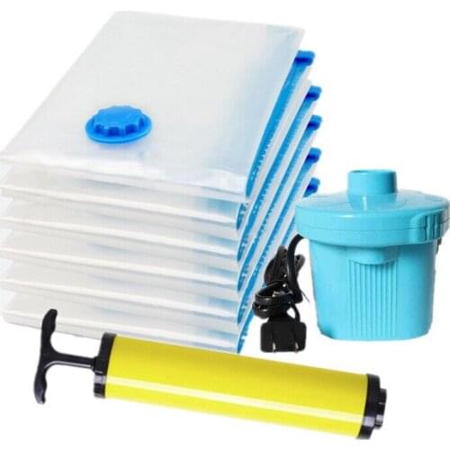 Home Vacuum Bag For Clothes Quilt Transparent Storage Bag With Value Foldable Compressed Organizer Bag Space Saving Seal Packet
