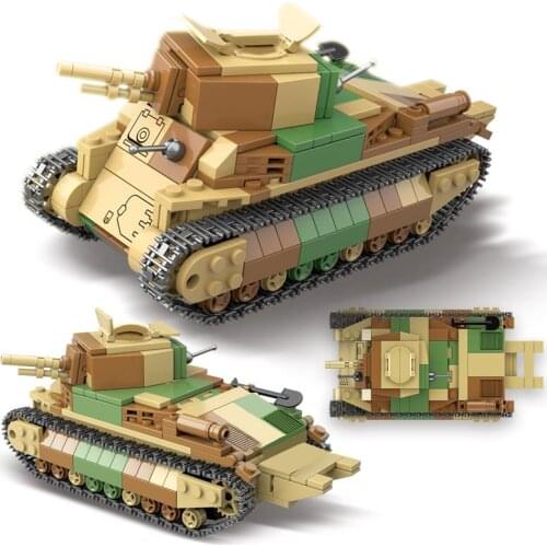 Military Series WWII Japan Type 89 I-GO Medium Tank Weapon Accessories Soldier Building Blocks Bricks Toys Christmas Gifts