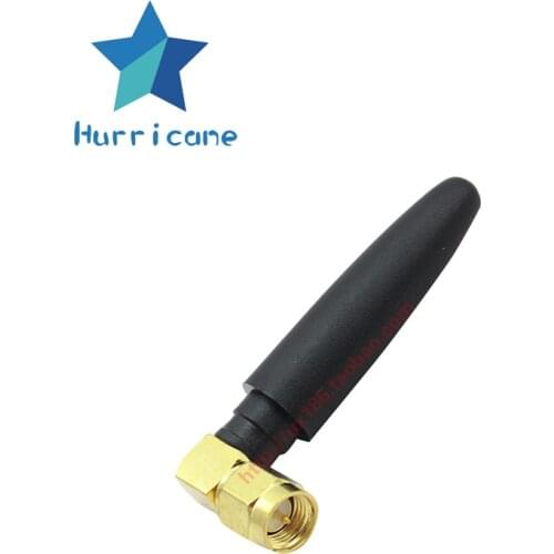 4G LTE rubber antenna 50mm length small size SMA male right angle omni directional LTE 4G antenna