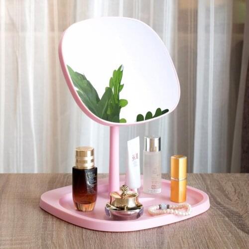 High List Face Makeup Mirror Desktop Vanity Mirrors Bathroom Vanity Folding Mirroring Desktops Portable Beauty Tools