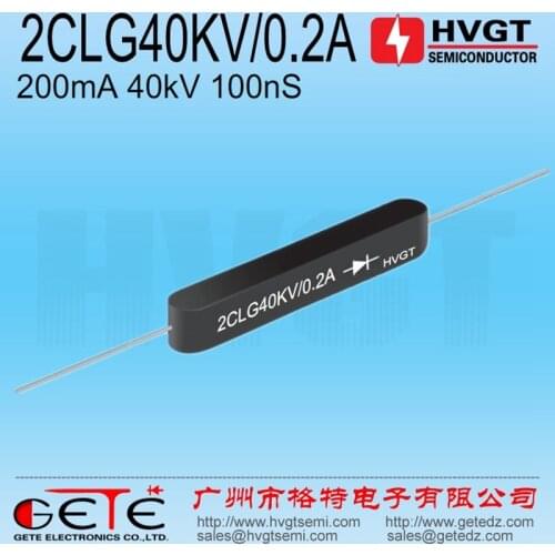 HVGT,High Voltage Diode 2CLG40KV/0.2A, Silicon Rectifier Assembly 200mA 40kV 100ns,, Fast Recovery, High Frequency