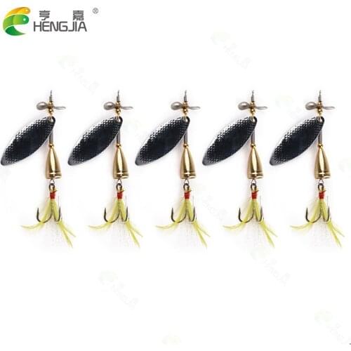 1pcs 10cm 13g Fishing Spinner Spoon Lure Hard Bait with Feather For Bass Sea Lures Wobbles Fishing Accessories