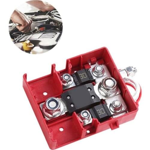 1 Pc 12 Volt Fuse Block Waterproof Boat Proof Cover Positive Negative Bus Fuse Box Battery Protective Clamp for Car Marine RV