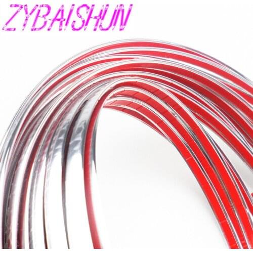 10mm x 15m car chrome hair styling tools decoration band decoration for Volvo S40 S60 S80 XC60 XC90 V40 V60 C30 XC70 V70