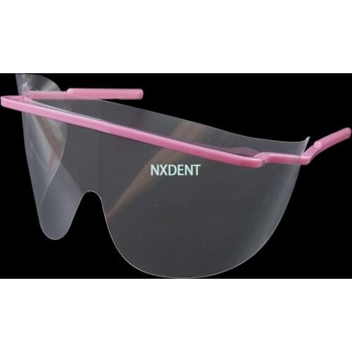 10pcs/Set Dental Disposable Plastic Protective Cover Mask Eye Shield Glasses 10 frame 1 Film Anti-fog Masks