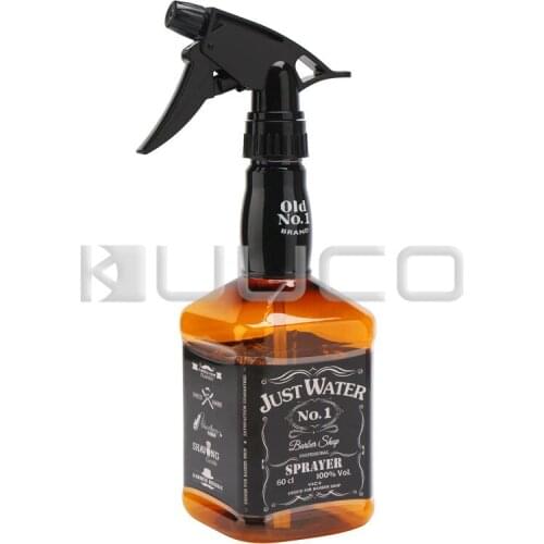 2 Pack 600ml Whisky Squirt Spray Bottle Trigger Water Containers Refillable Sprayer for Hair Styling/Stylist/Salon/Planting