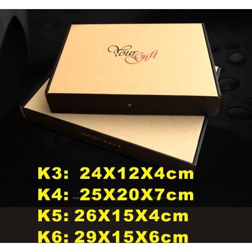 23 sizes choose, choose K3- K5size , gift kraft paper box , packing clothes box, mail box for you webshop.brown and black color