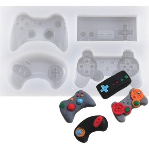 3d Cartoon Game Console Game Handle Airplane Remote Control Model Food Grade Fondant Silicone Mold Wholesale Drop Shipping