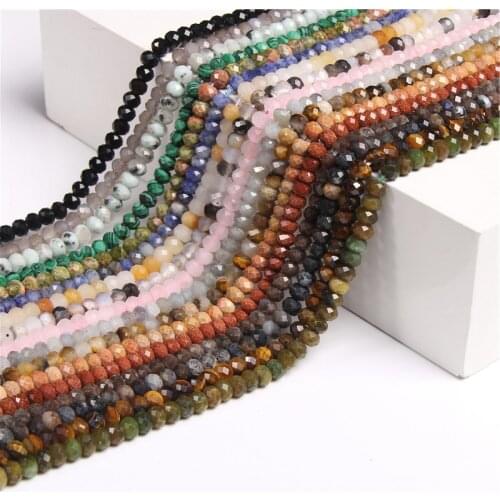 4*6 mm Natural Faceted UFO Malachite Beads Wholesale 15.5" Polished Tiger Eye Stone Mineral Abacus Wheel Strand Bead DIY Jewelry