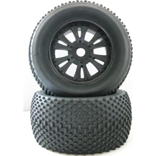 4pcs/set Bigfoot tires 140*78MM Sponge liner Rubber Tyre Rim Wheel Hex Adapter 17MM For RC 1/8 HSP 94087 Off Road Monster Truck