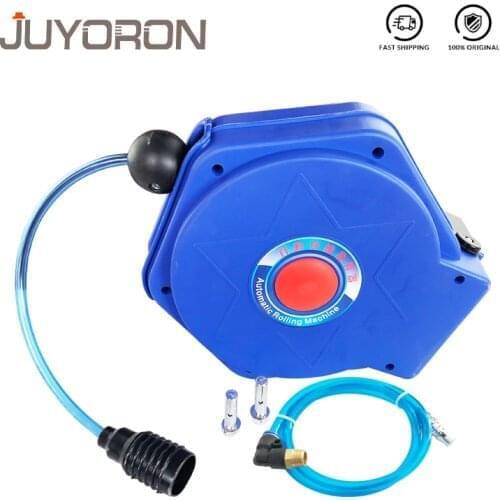 9M Automotive Air Hose Reel Pneumatic Hose PU Tube OD 8MM ID 5MM Automatic Retractable Telescopic Drum PU8*5