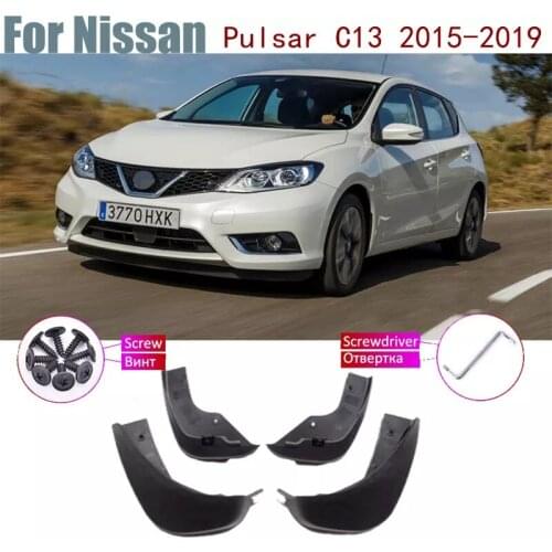 Mudguards Mud Flaps Guard Splash Flap Accessories Front Rear Muflaps For Nissan Pulsar Tiida C13 2019~2015 2018 2017 2016