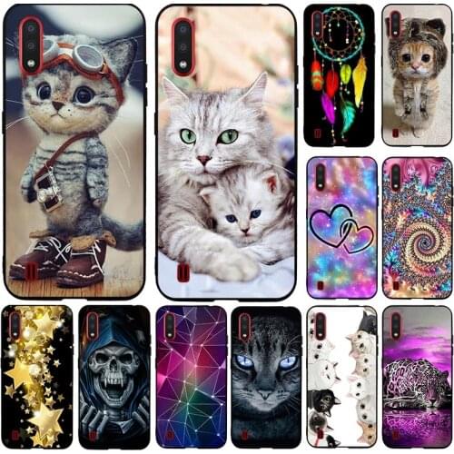 Case For Samsung Galaxy M01 Case 5.7" Soft TPU Silicone Back Phone Cover For Samsung M01 Case Protective Shells Coque M 01 M015F