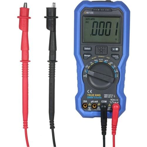 Digit Smart BLE 4.0 Multimeter True RMS Digital High Accuracy LCD Multimeter with Wireless Connection Data Current Resistance