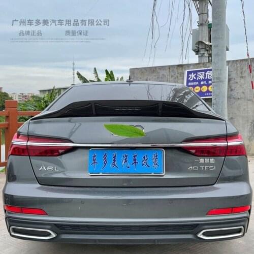 For Audi a6 2019+ high quality Carbon Fiber rear boot Wing Spoiler Rear Roof Spoiler Wing Trunk Lip Boot Cover