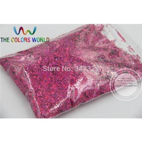 TCA912 Holographic Plum Color Hexagon Shape 1MM Size Glitter Sprinkling Sequins for nail art and other DIY accessories