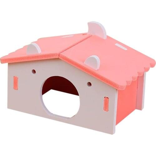 Legendog 1pc Hamster House Nest Toy Plastic Funny Handmade Hamster Cage Hideout Small Animal House Bed Nest Pet Supplies