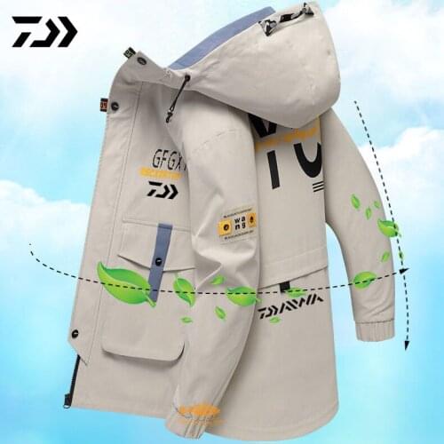 2021 New Autumn Winter Daiwa Fishing Jacket Outdoor Sport Man Waterproof Fishing Clothing Hooded Top Quality Fishing Shirts