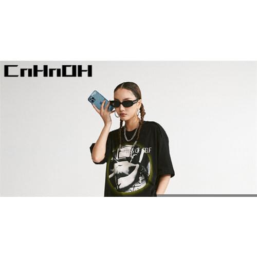 CnHnOH New Arrival Teeshirt Homme Mens Oversized Hip Hop Clothing Tee Shirt T-shirts For Couple 11000